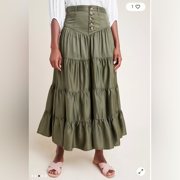 Maeve Lainey Tiered Maxi Skirt size 4 - Picture 16 of 16